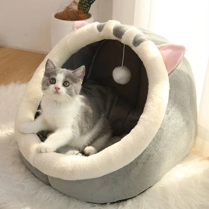 PAAWZY Katten- & Hondenmand – Zachte CozyCloud Slaaphut