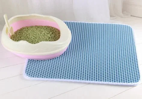 PAAWZY Kattenbakmat – Wasbare Antislip Mat met Dubbele Laag